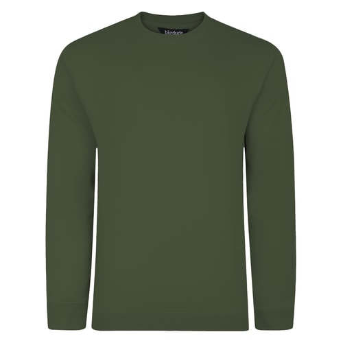 Bigdude Crew Neck Jumper Sage Green